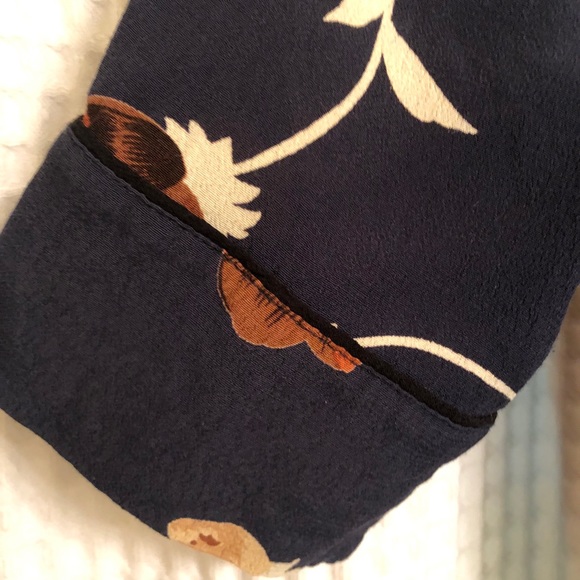 GANNI DALTON CREPE WRAP DRESS TOTAL ECLIPSE - Picture 3 of 5